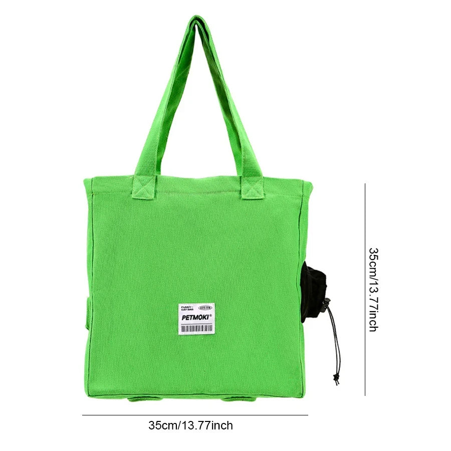 Escape-Proof Breathable Pet Carrier Bag – Comfortable Travel for Cats & Small Dogs